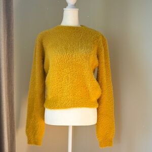 Elegant Mustard Crew Neck Sweater